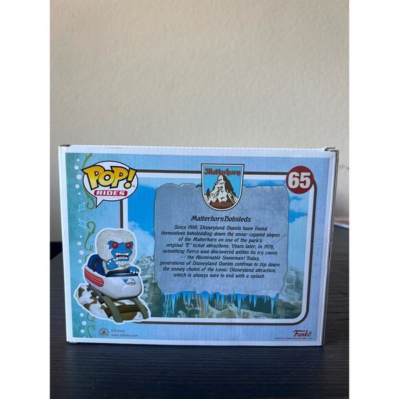 VAULTED EXC Matterhorn Bobsled & Abominable Snowman FUNKO POP RIDE #65 Disney - Picture 3 of 6